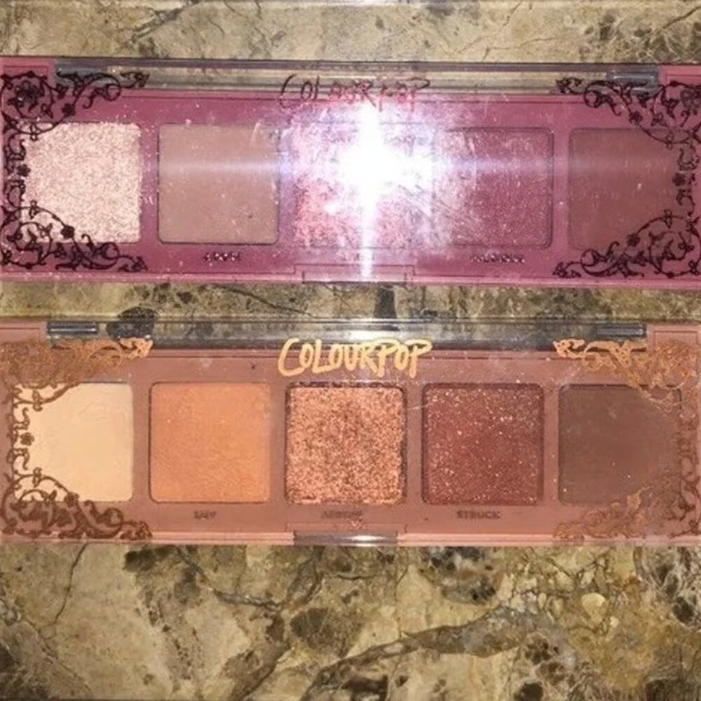 Colourpop LOVE STRUCK Eyeshadow Palette Bundle!CHERISH, CRUSH Lovestruck